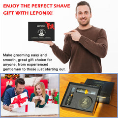 LEPONIX gift box with complete shaving kit for gifting