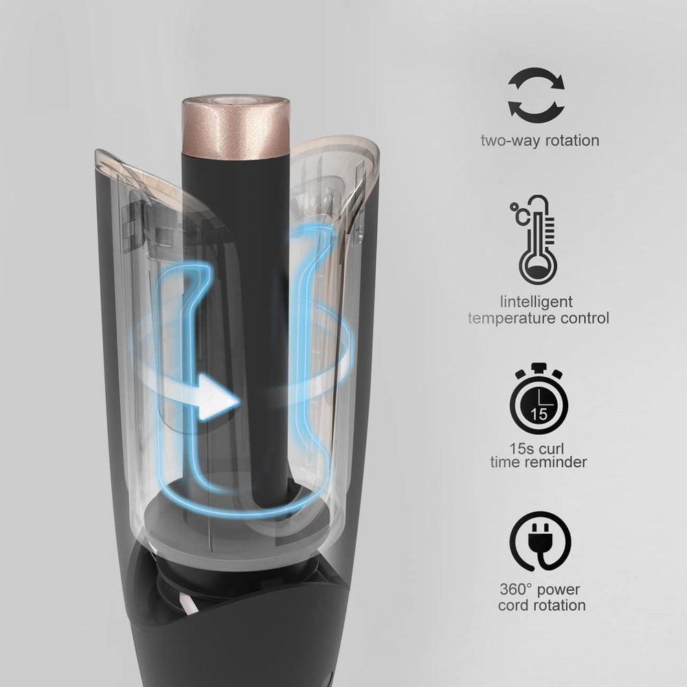 LESCOLTON curler heat shield protects fingers while styling