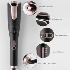 LESCOLTON curler with negative-ion feature for hydrated shine