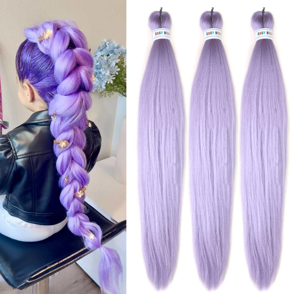 Leticia light purple braiding hair pack 3pcs for easy color upgrade for braids.