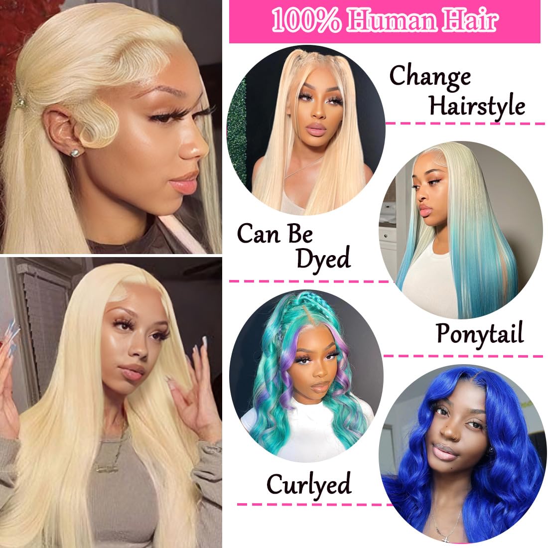 LETMIEO 613 blonde wig full-density 180 for voluminous everyday styling