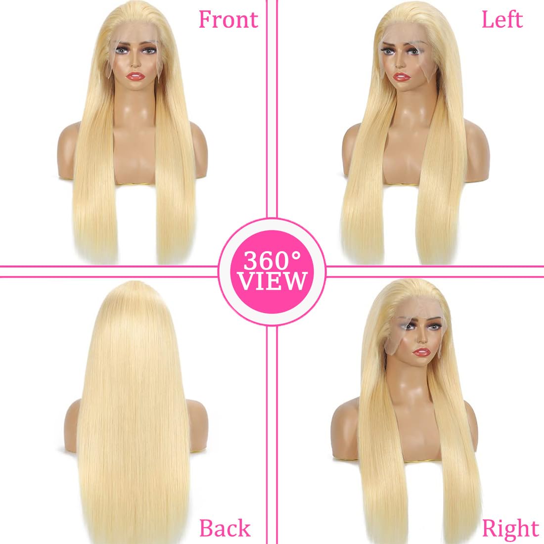 LETMIEO straight HD lace-front wig for sleek, manageable styles