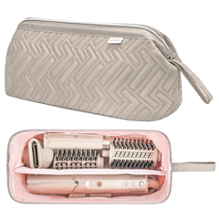 Leudes travel bag camel outer front shows sturdy shell for protected tool storage on the move