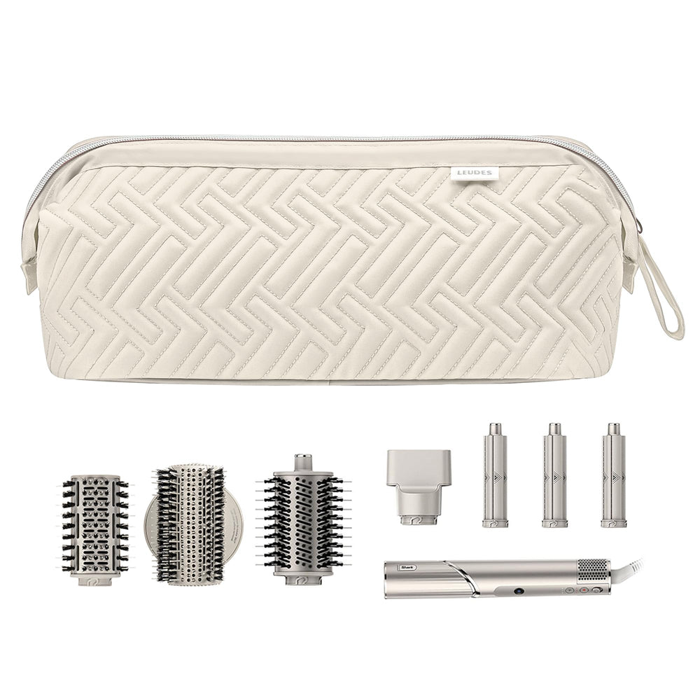 Leudes carry handle and wall-mount option save space in luggage or studio