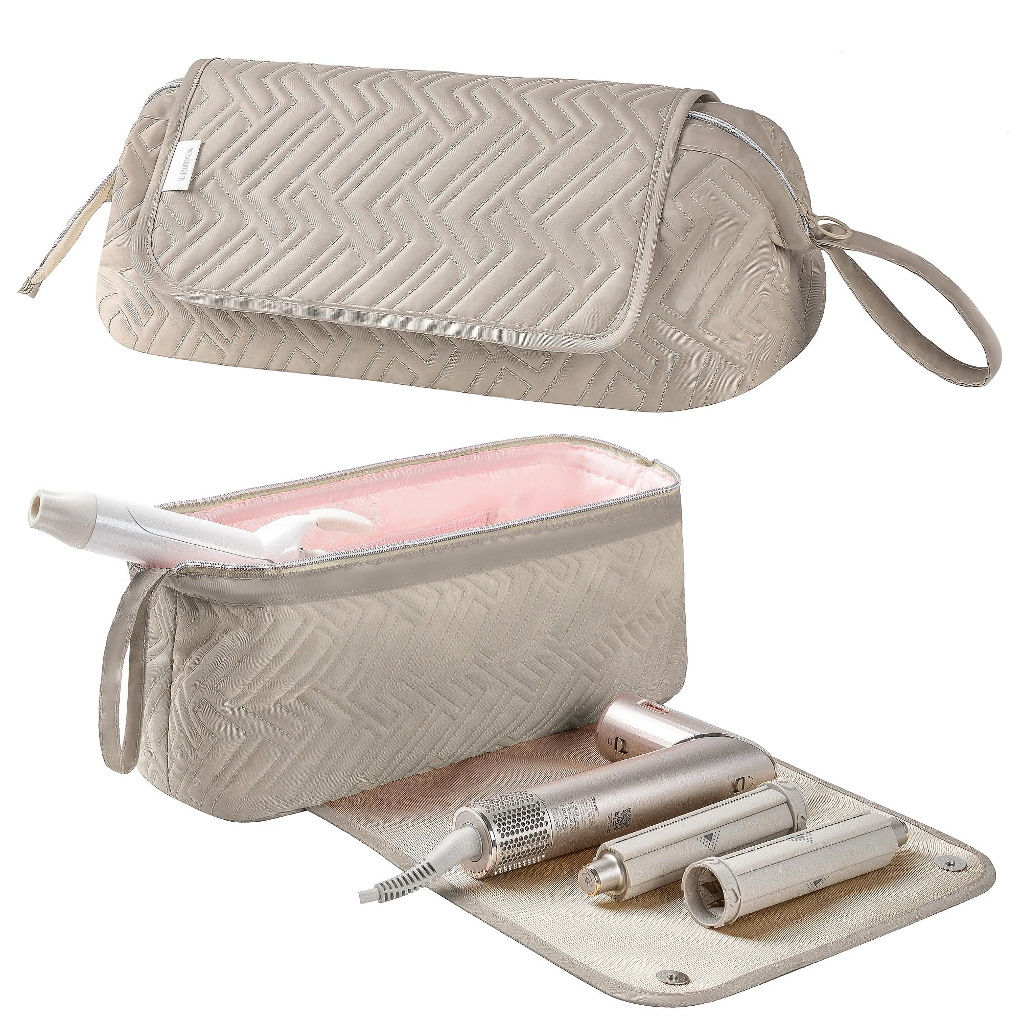 Leudes travel bag interior padded to protect tools camel