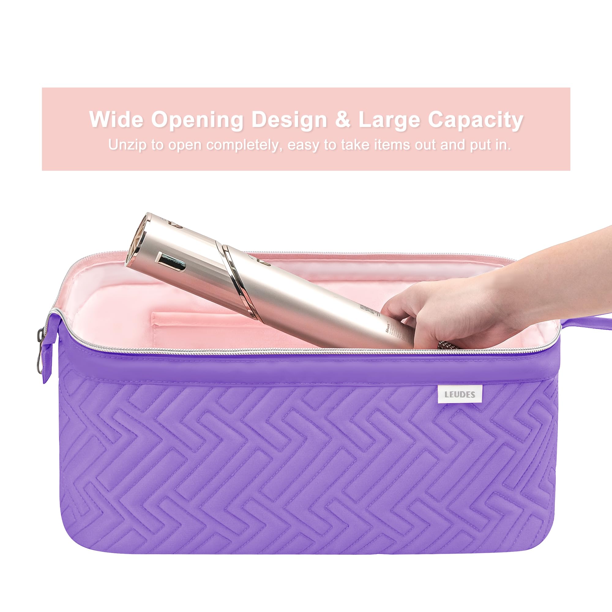 Leudes travel bag open doctor-bag style for quick access to attachments