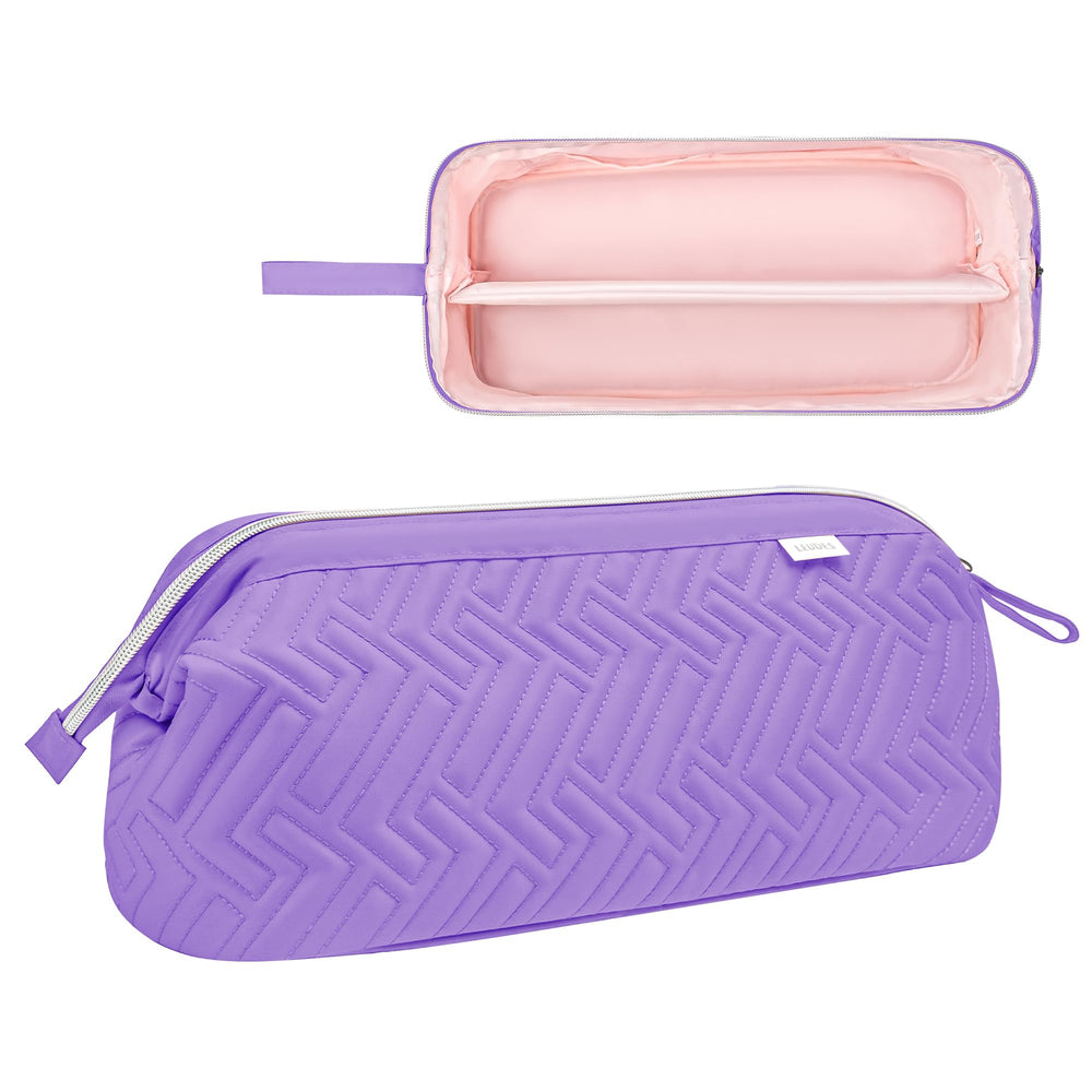 Leudes travel bag clear pockets store accessories for tidy styling