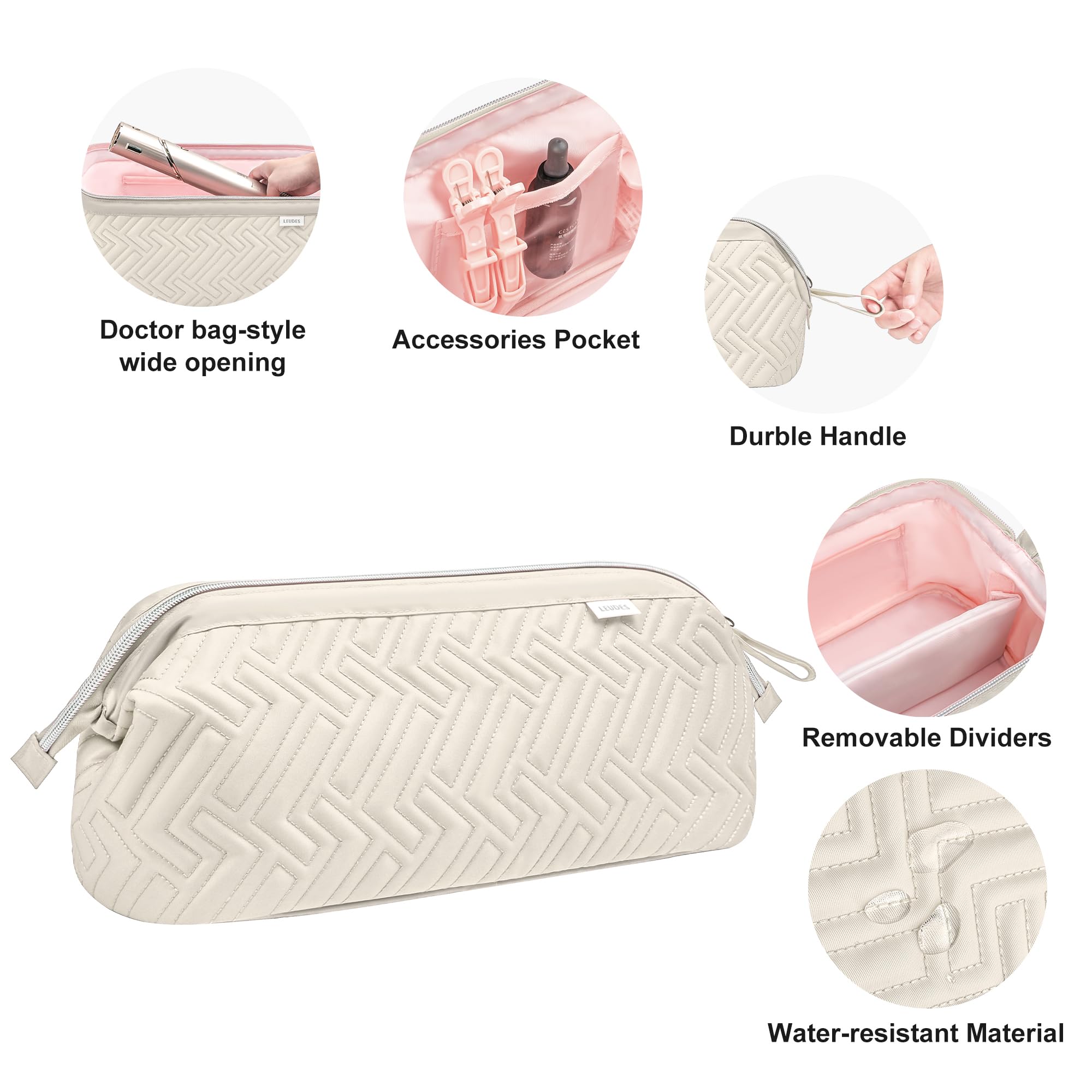 Leudes waterproof nylon material protects tools during travel or rain showers