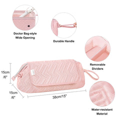 Leudes heat-resistant mat inside protects counters during use and cool-down.