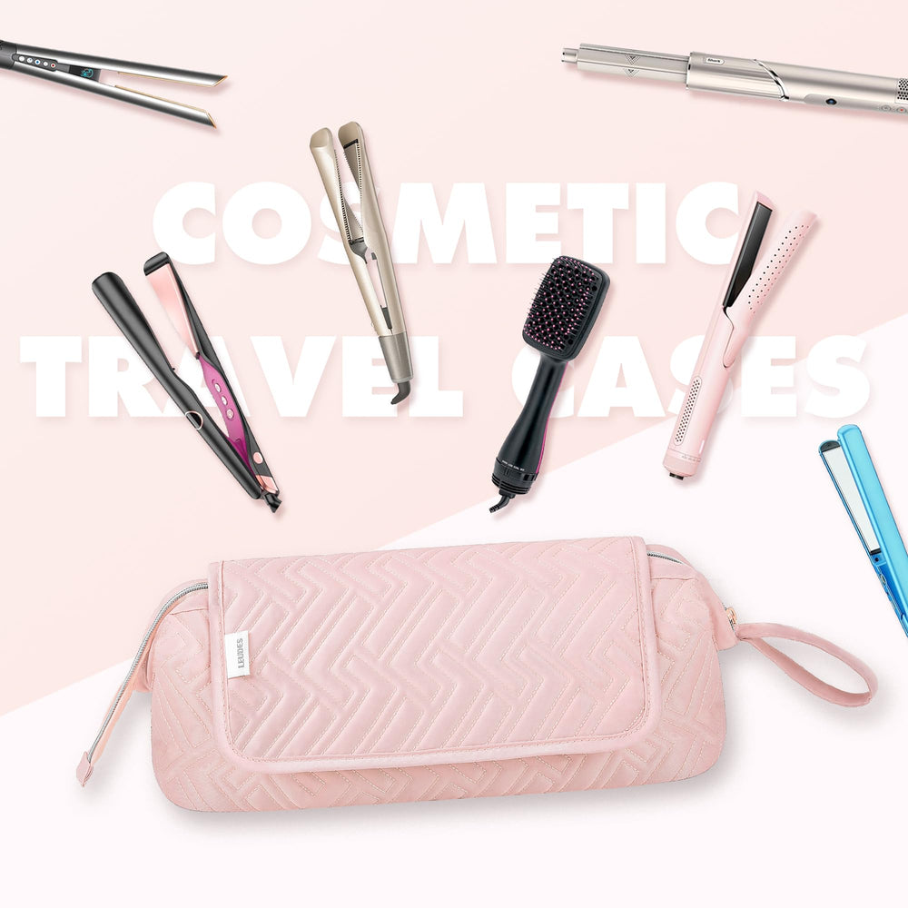 Leudes magnetic-closure pouch seals securely for quick packing and unpacking.