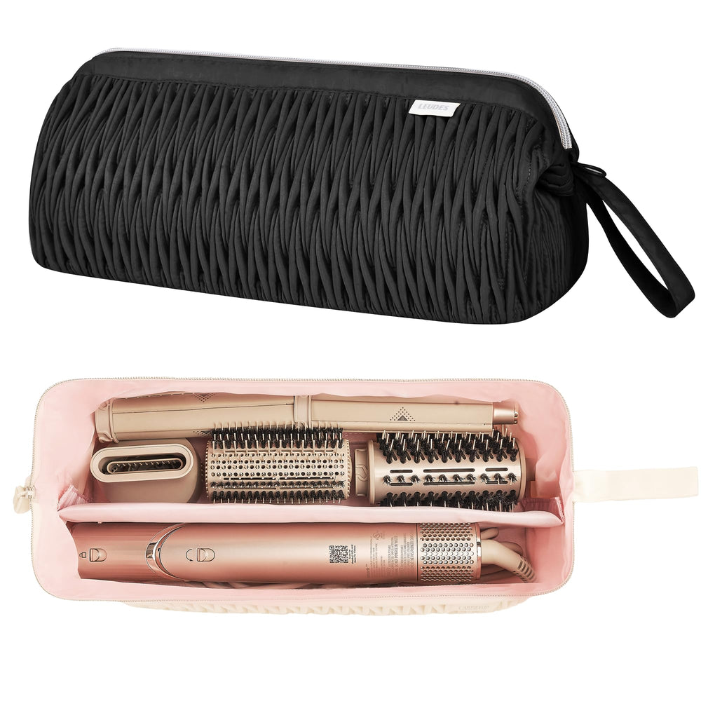 Leudes travel case for Dyson Airwrap front view protects tools on the go.