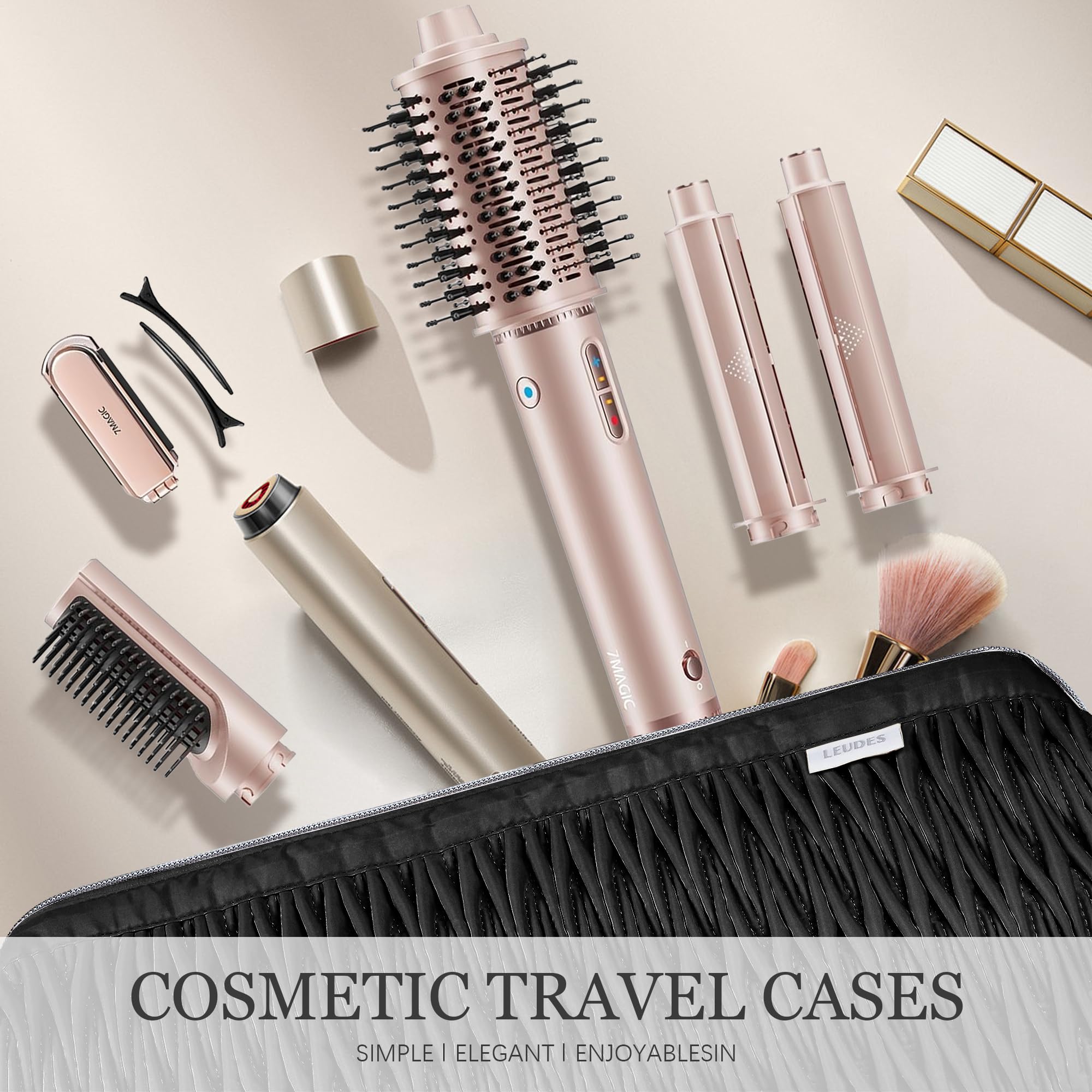Leudes travel case wall-hang option saves space in any room.