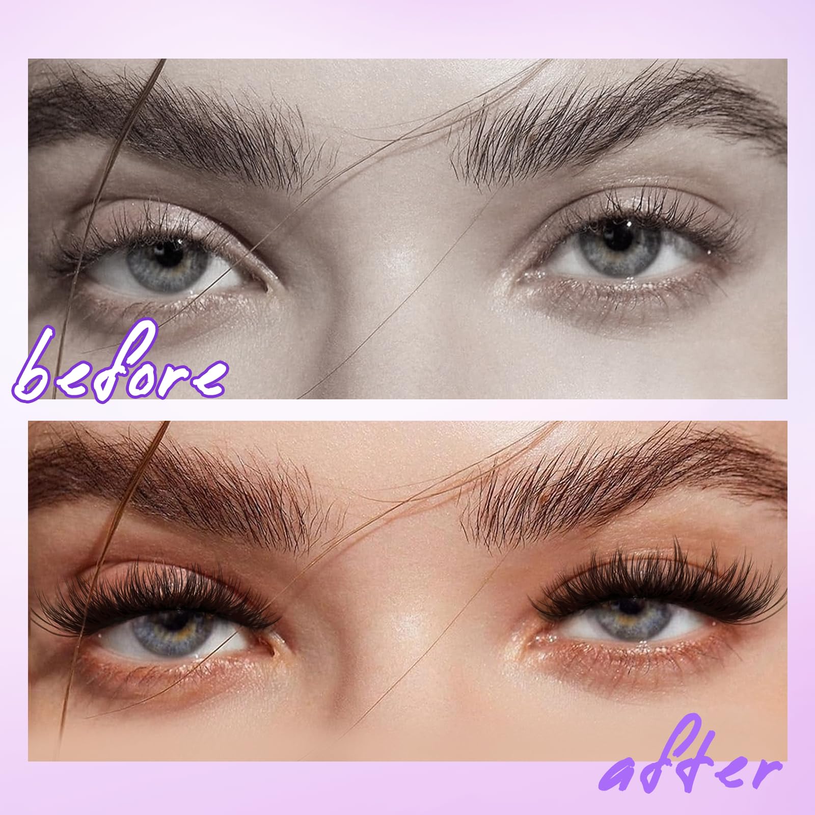 Leurforu natural curl lash clusters range 8-16mm for versatile looks.