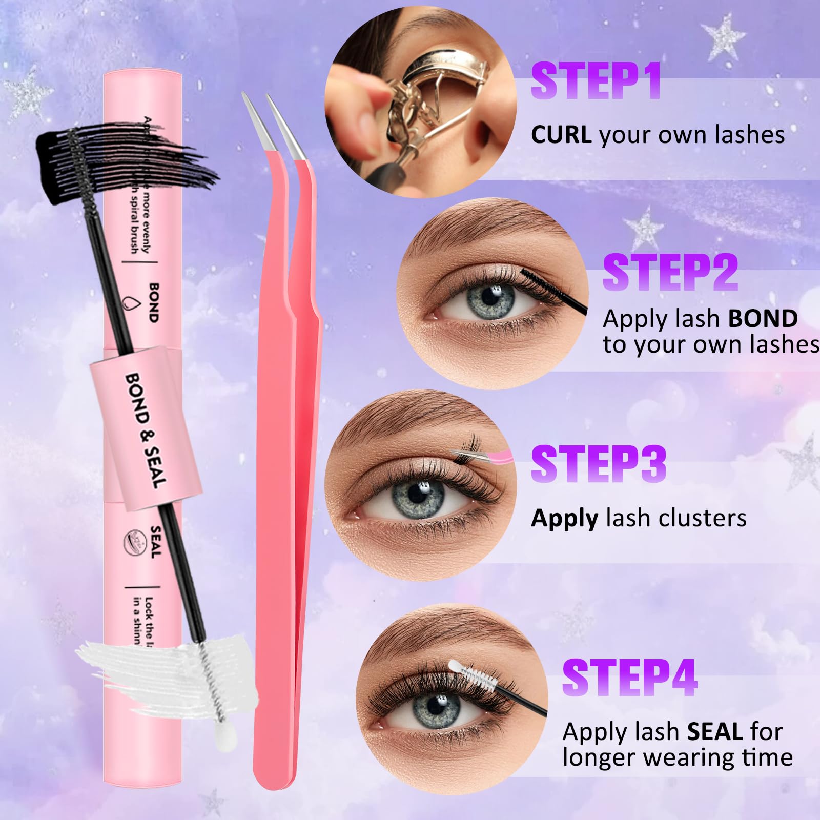 Leurforu waterproof and reusable clusters for daily wear and events.