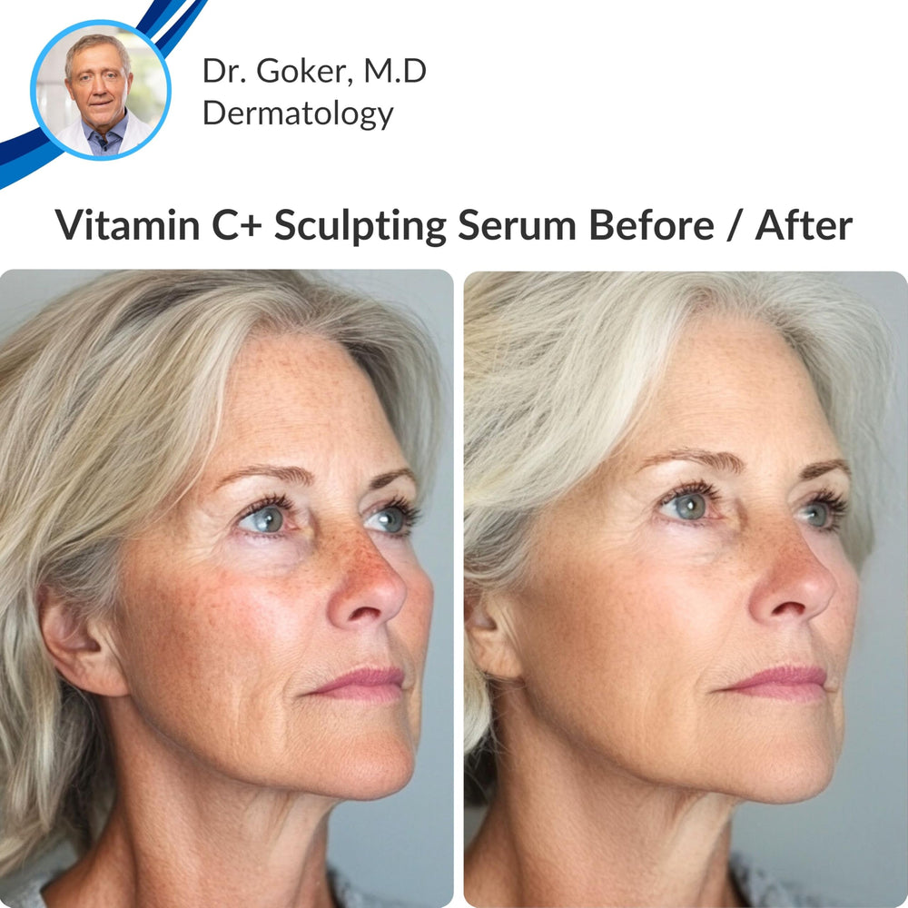 LeVaye Vitamin C Serum in a morning routine ready for daily use.