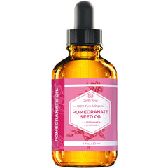 Leven Rose Pomegranate Oil on skin application demonstrates lightweight hydration for all skin types.