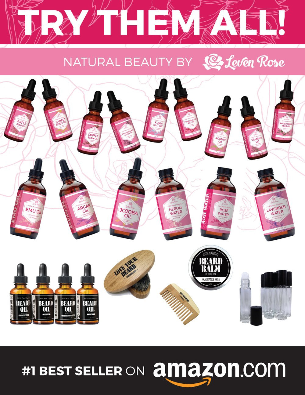 Leven Rose rosehip oil being applied to the face for overnight nourishment