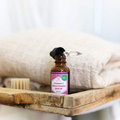 Leven Rose serum ingredients featuring natural fruit extracts.