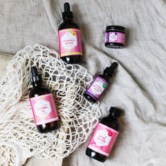 Leven Rose serum texture close-up highlighting lightweight hydration.