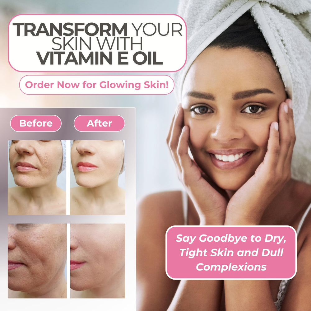 Leven Rose Vitamin E Oil on hair ends adds shine and moisture