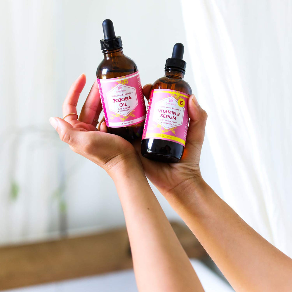 Leven Rose Vitamin E Oil Serum with rose scent enhances daily skincare ritual.
