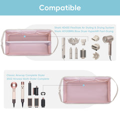 Lexeeco Dyson Air Wrap Travel Case premium nylon shell resists splashes and bumps.