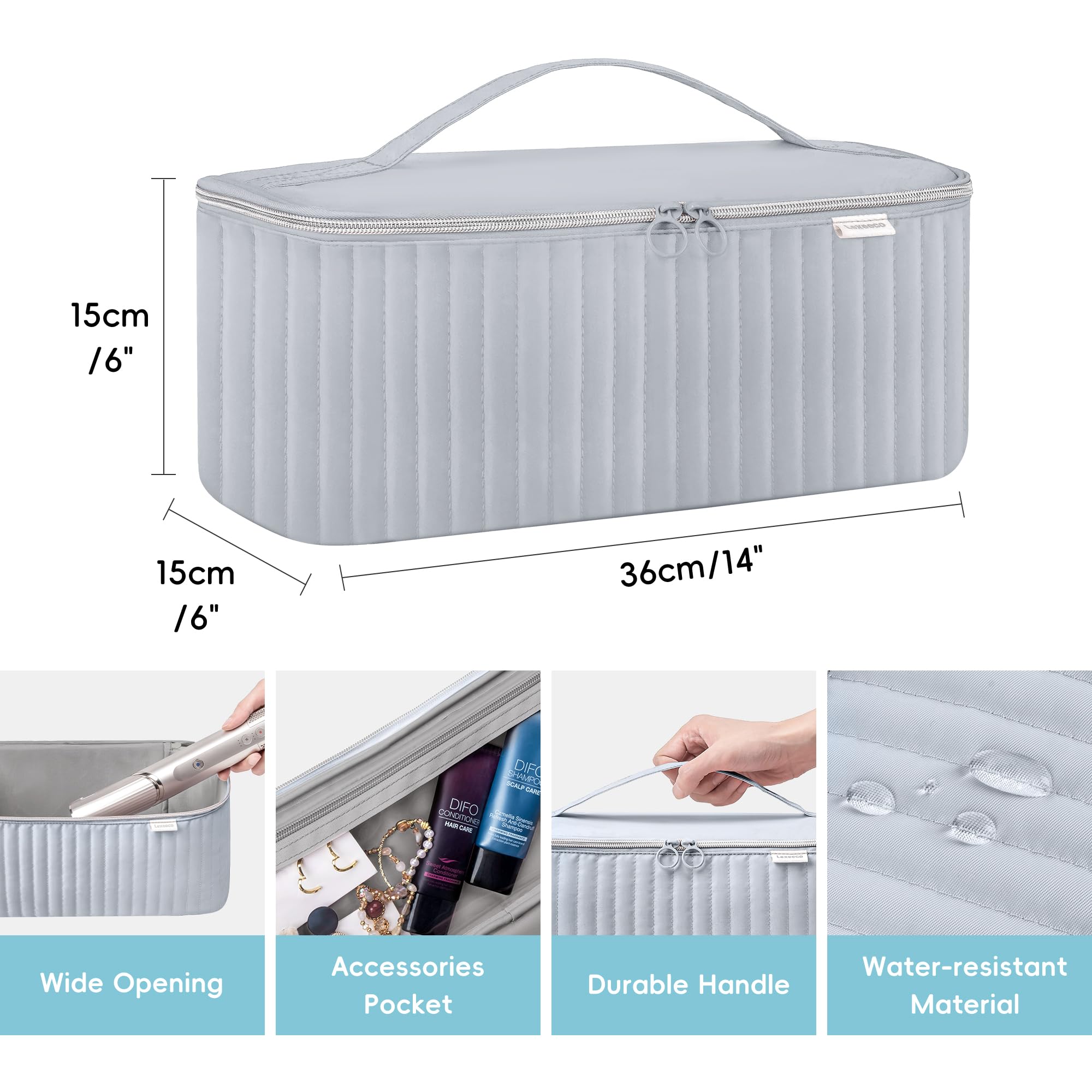 Lexeeco organizer with detachable dividers for flexible arrangement.