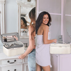 Lexeeco Dyson Airwrap slot demonstrates organized, secure storage on the go.