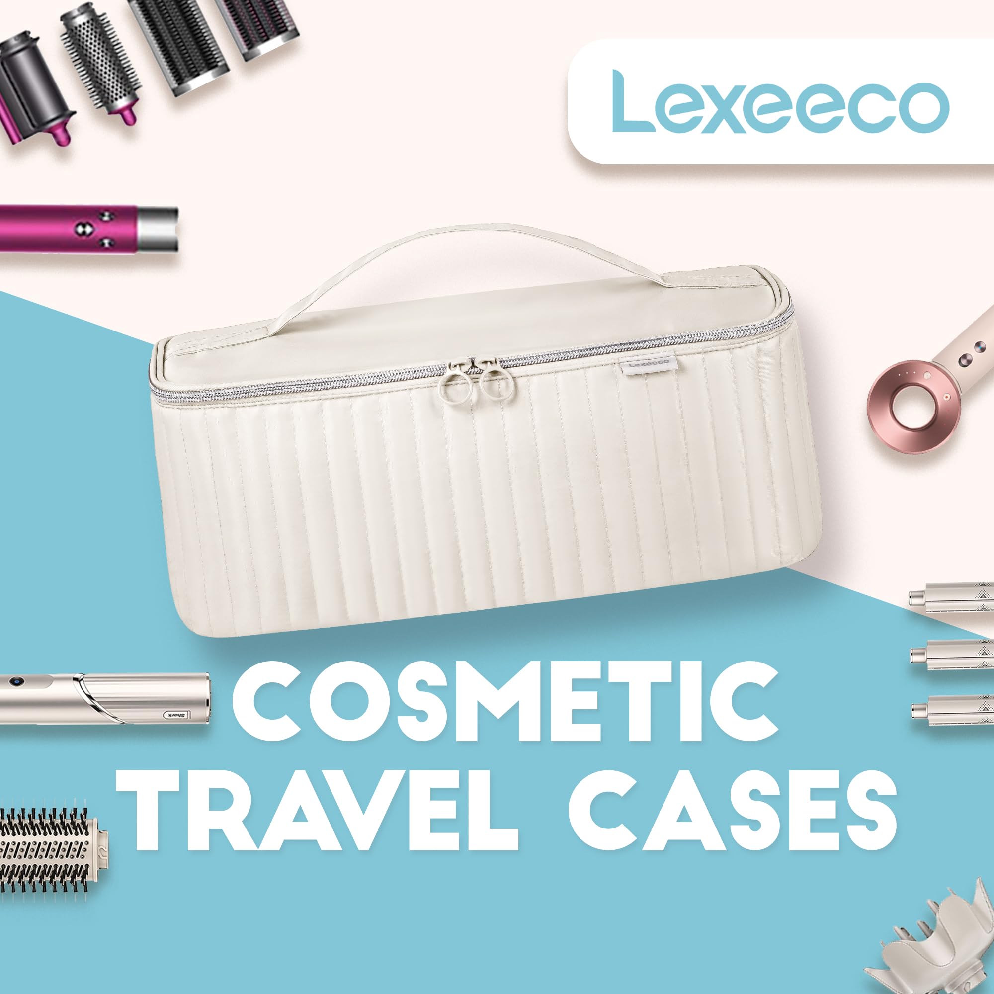Lexeeco interior compartments keep cords and attachments tidy.