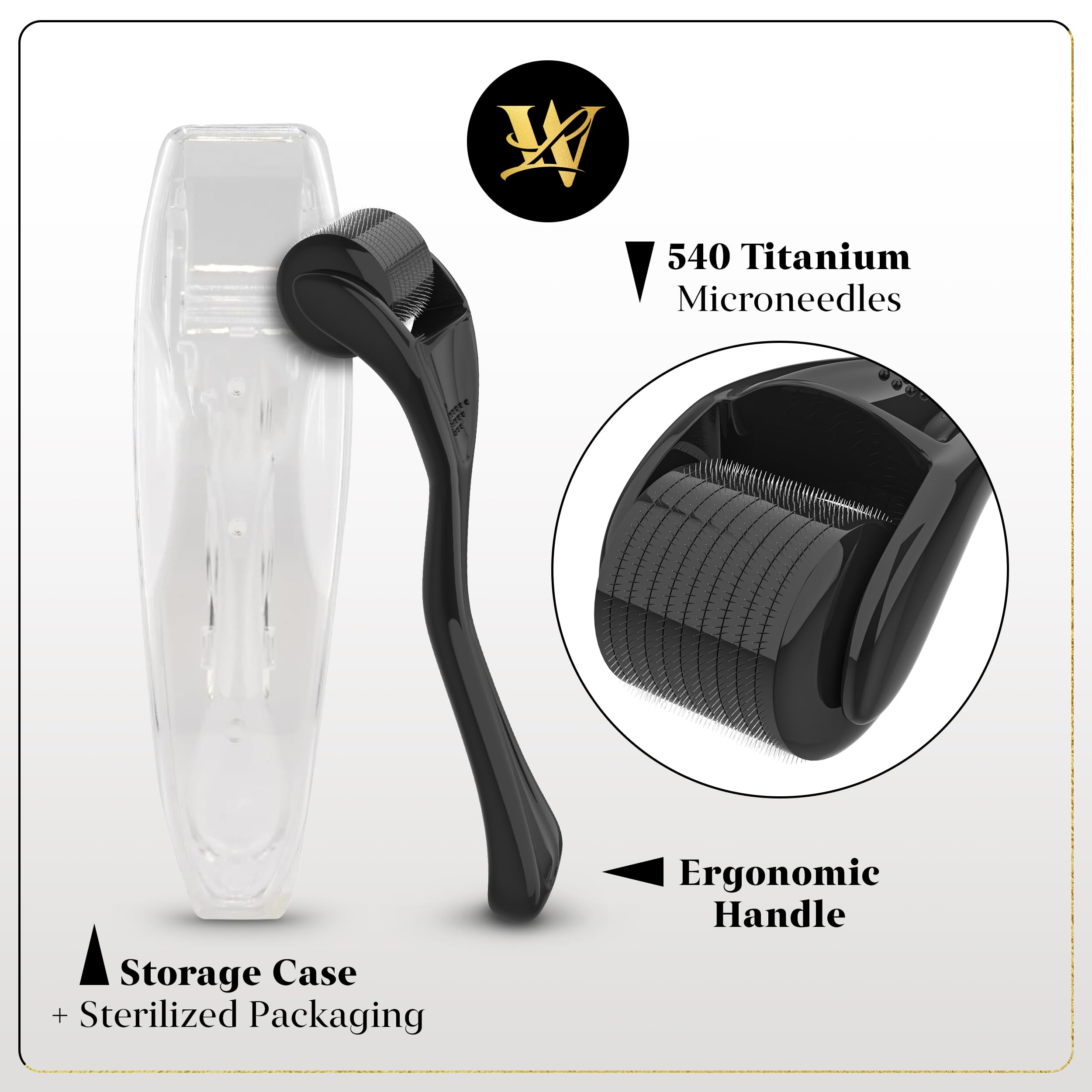 Lexi White Beauty glossy-black-finish conveys premium ergonomic grip.