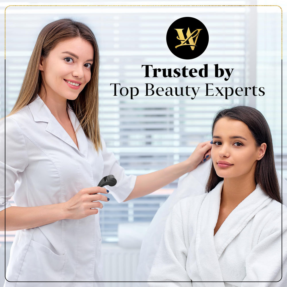 Lexi White Beauty usage-steps guide demonstrates beginner-friendly microneedling routine.