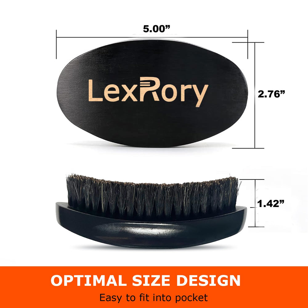 LexRory Soft Wave Brush curved design aids seamless wave formation.