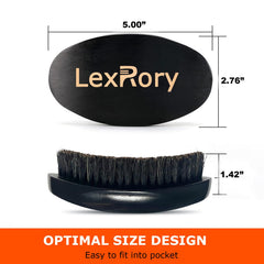 LexRory Soft Wave Brush curved design aids seamless wave formation.