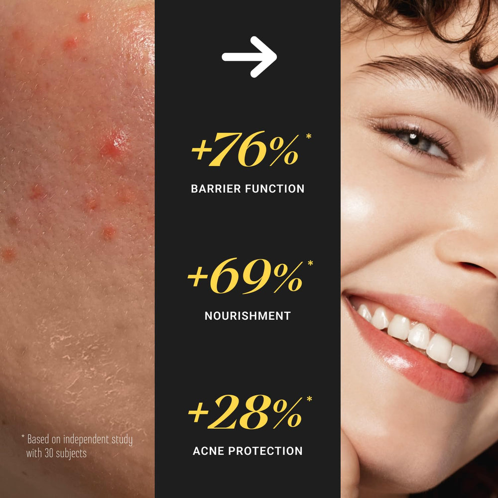 Lèyo Rujera niacinamide-shea-butter-vitamin-e ingredients highlight nourishing support.
