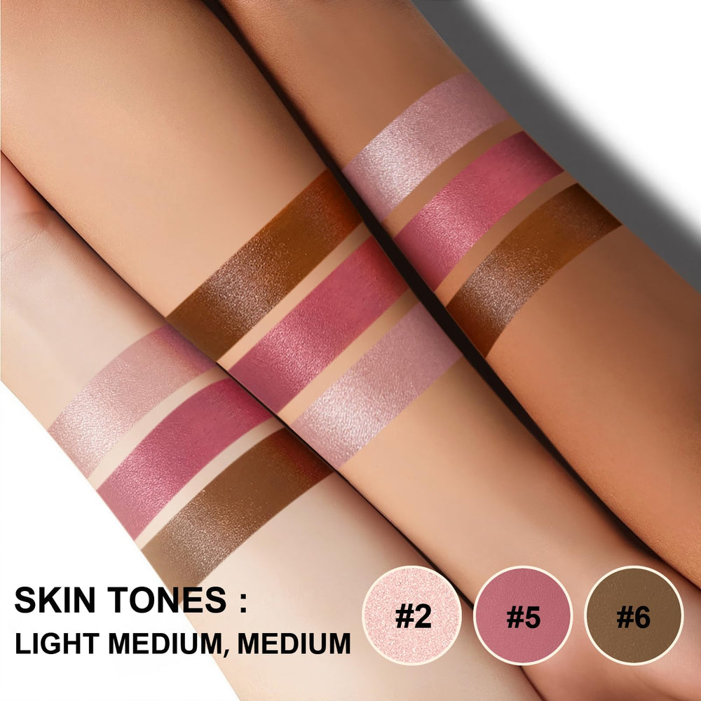Lezero contour-stick kit cheeks application for easy blending and natural-looking sculpt.
