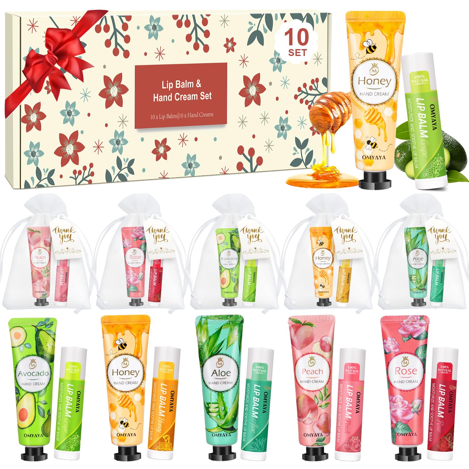 LFENYIGI bulk gifts lip balm set with assorted flavors for daily care