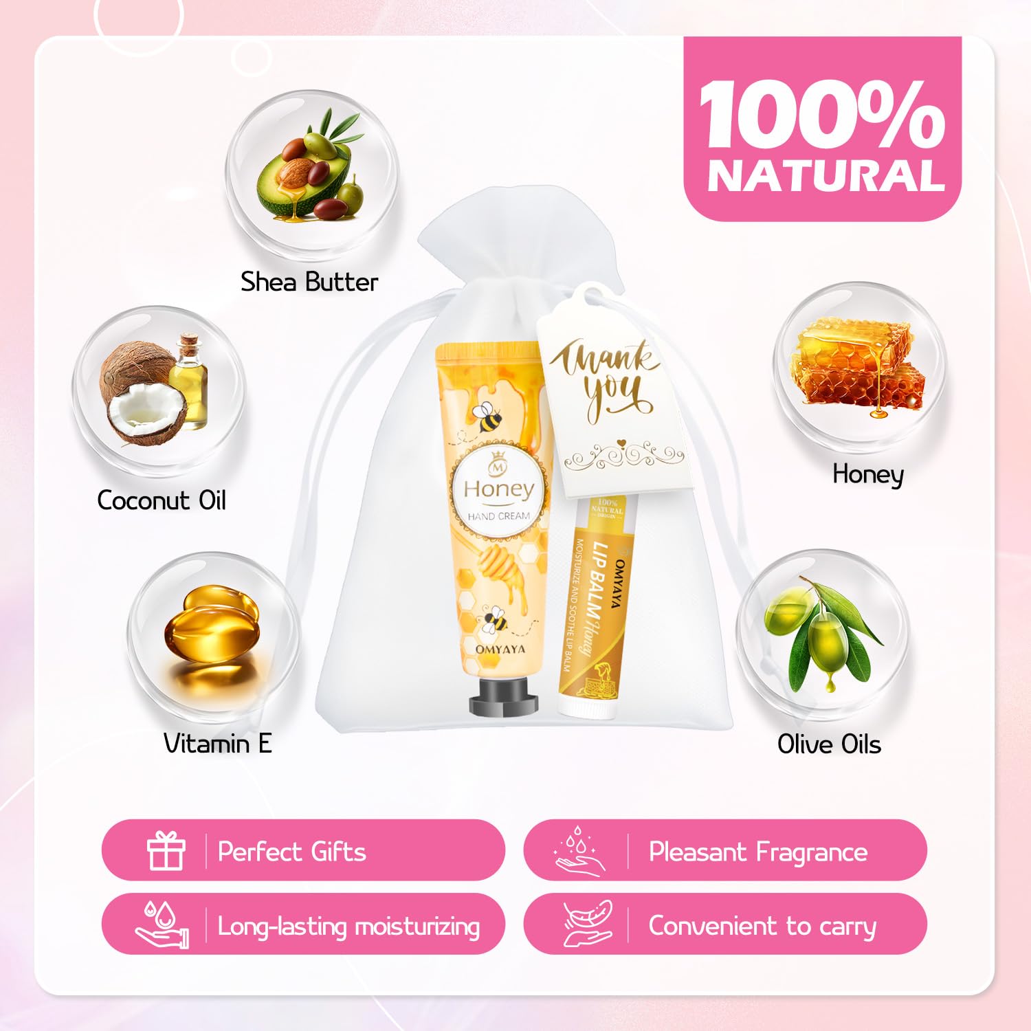 LFENYIGI hand cream set with avocado and aloe for everyday moisture