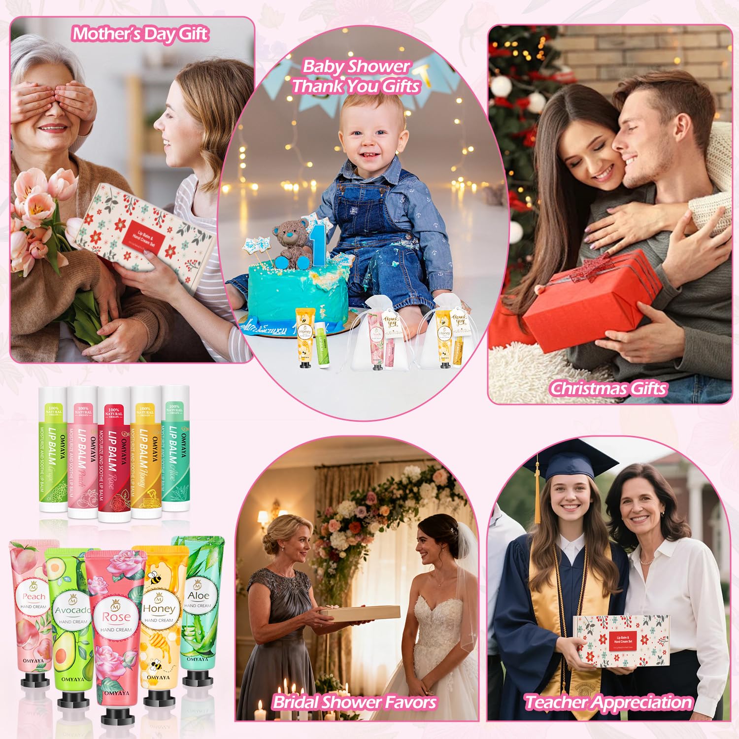 LFENYIGI holiday stocking stuffer idea with lip balm and hand cream