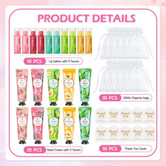 LFENYIGI lip balm flavors grape aloe peach rose showcased for gifting