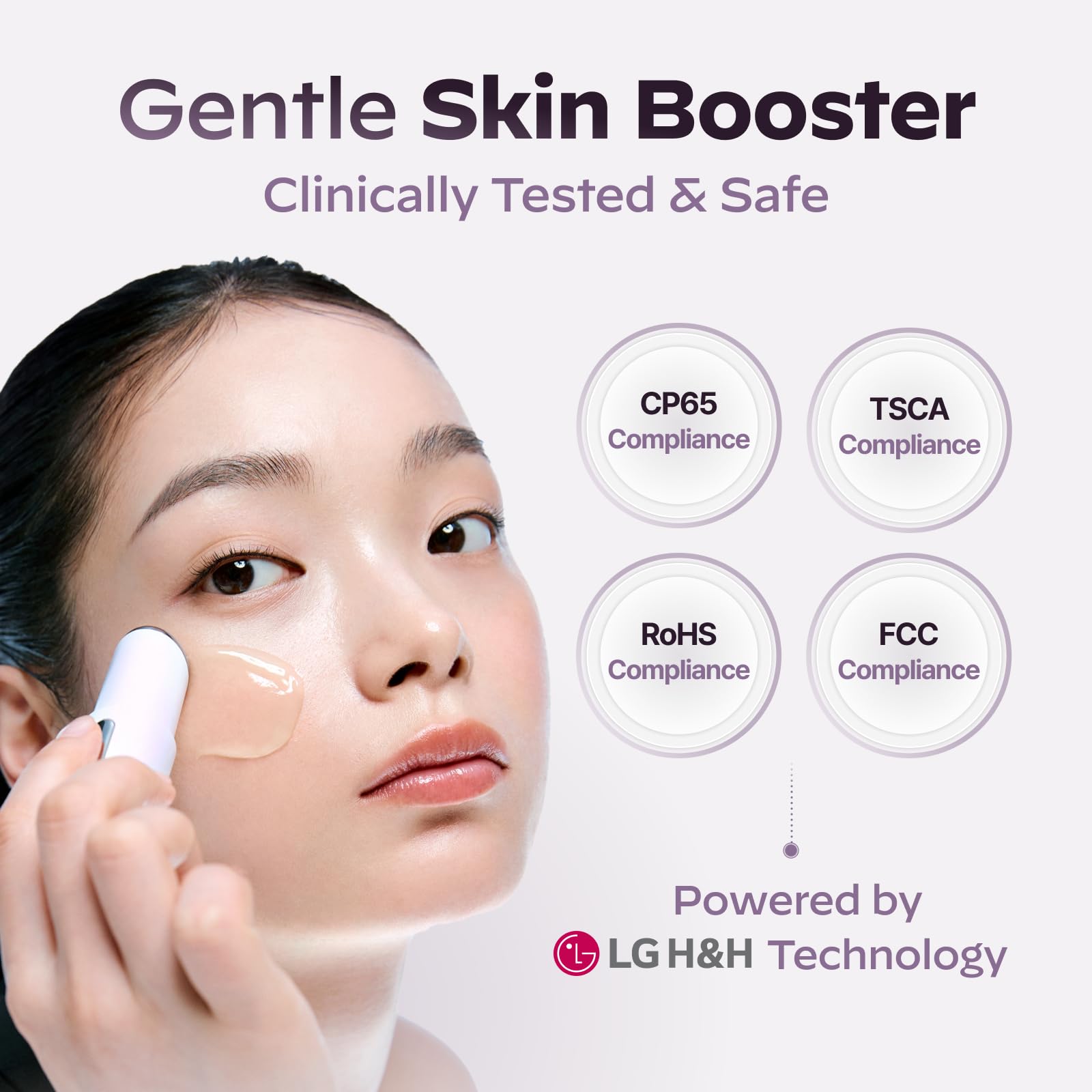 LG Pra.L Booster used on lips and face for even texture