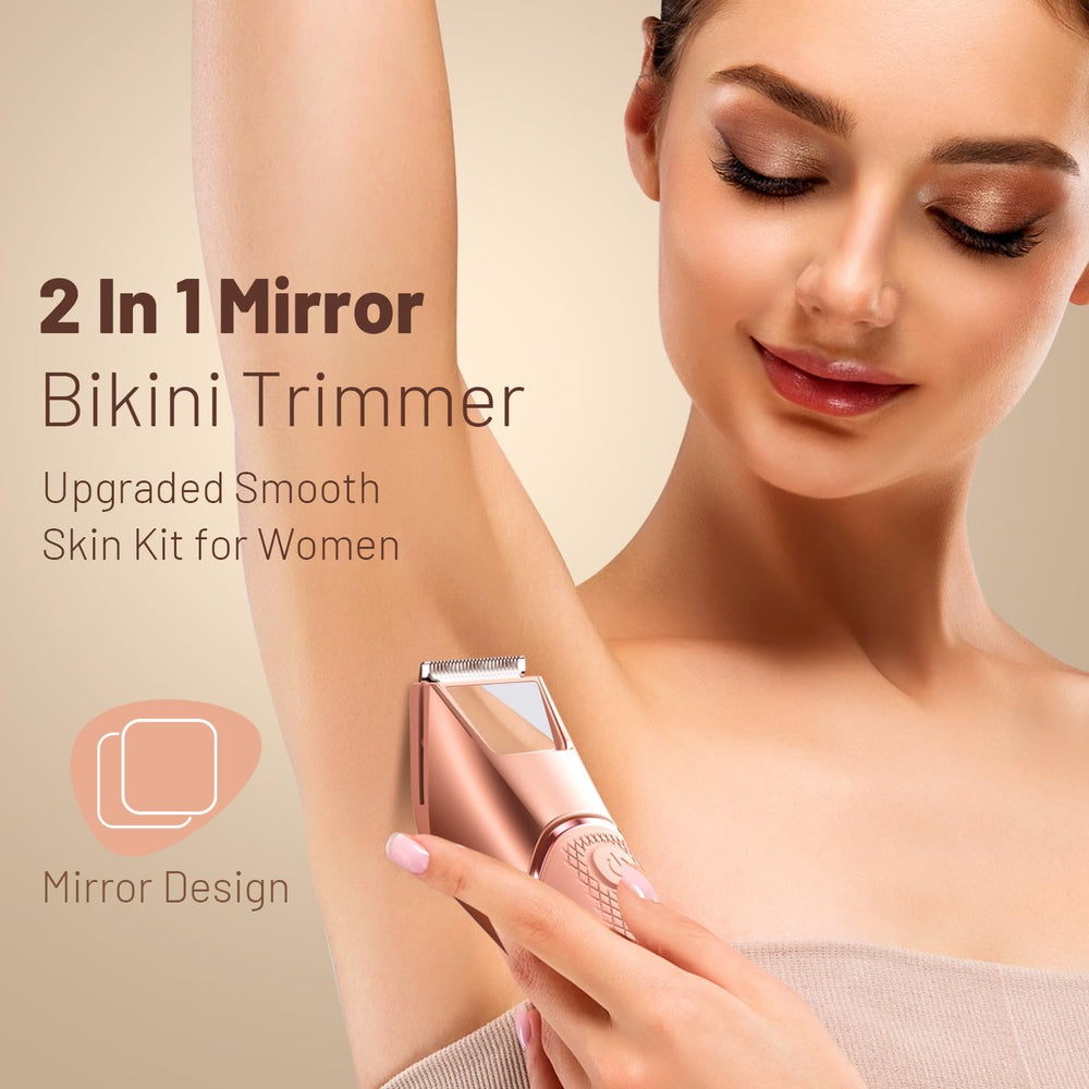LGTGH bikini trimmer ceramic blades deliver smooth, safe trimming.