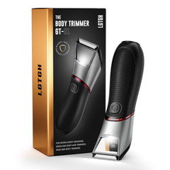 LGTGH Body Hair Trimmer with mirror and LED light for precise visibility in dim lighting.