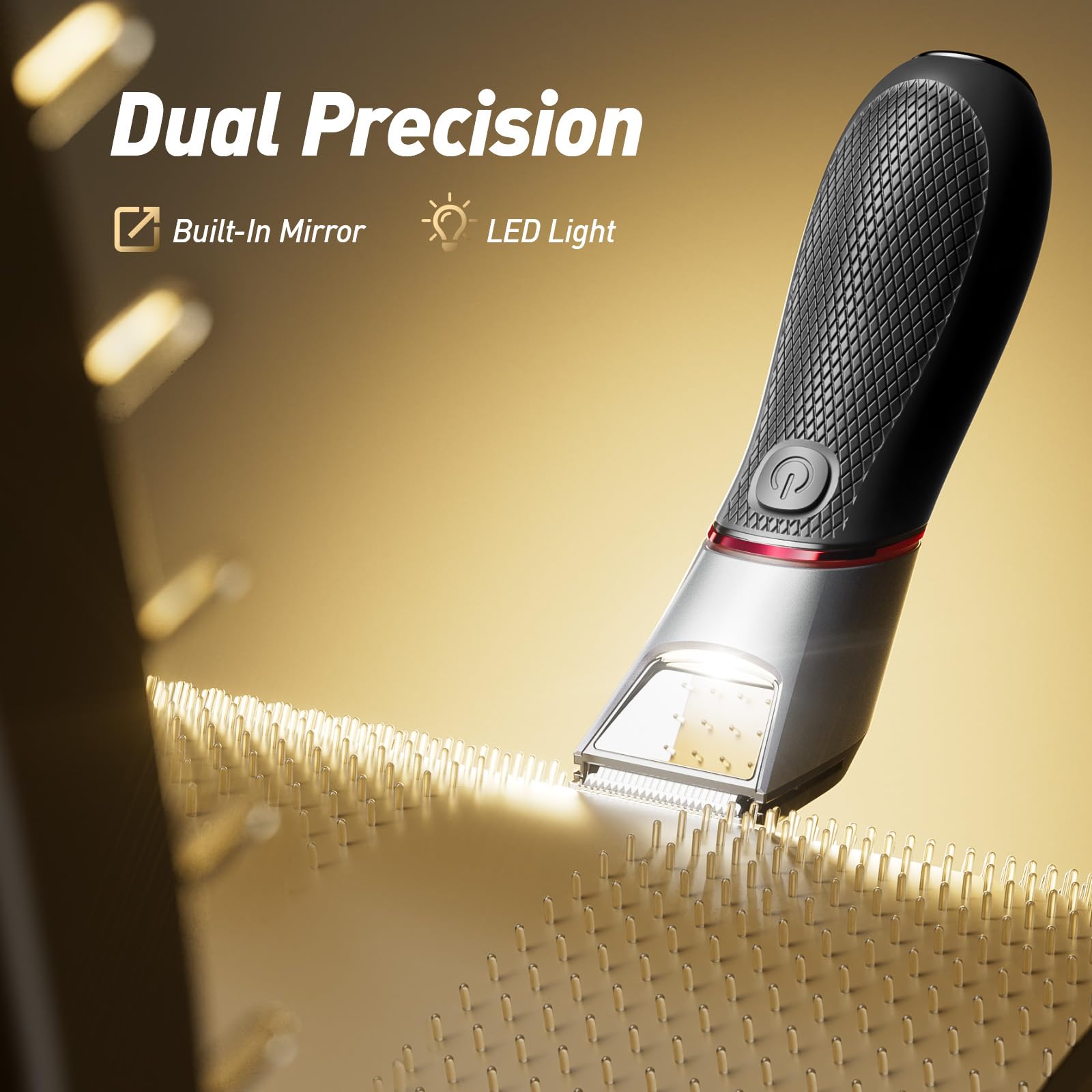 LGTGH trimmer with ceramic blades for smooth, skin-safe grooming.