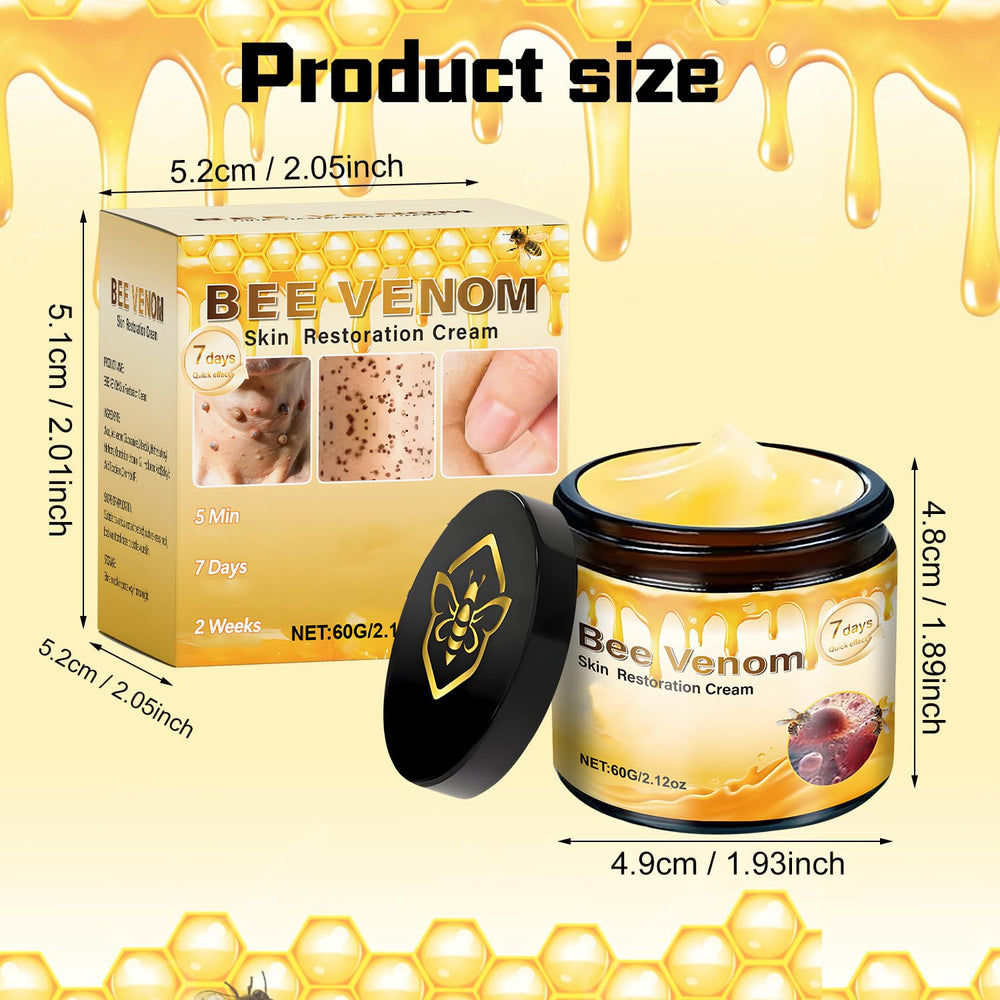 LHBMET Bee Venom Cream on bathroom shelf indicating daily moisturization.