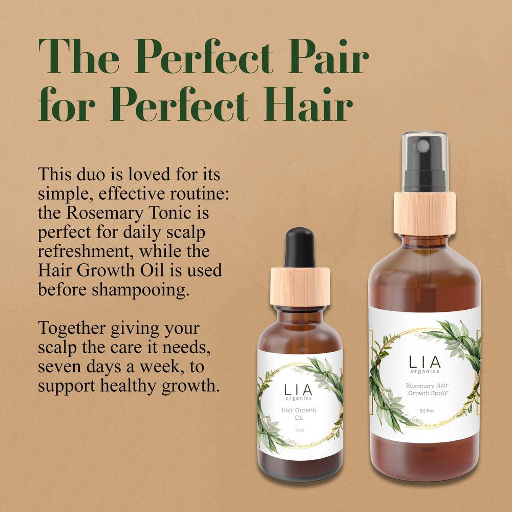 Lia Organics Rosemary natural beauty routine shot—refresh and vitality for hair care.