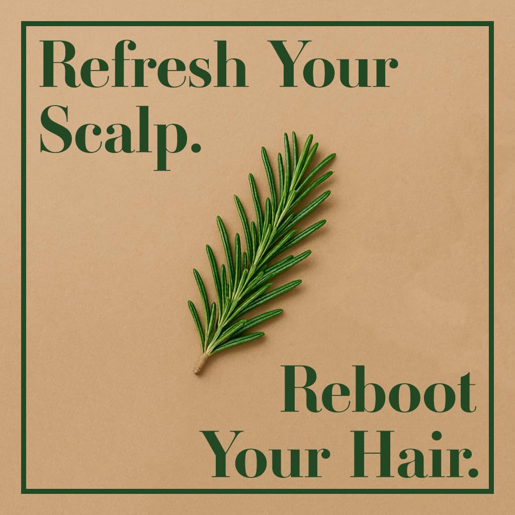Lia Organics Rosemary Spray mist application—easy, even coverage for quick scalp refresh.