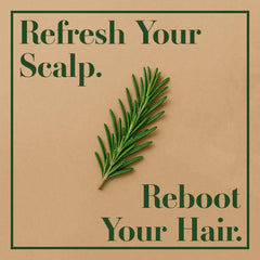 Lia Organics Rosemary Spray mist application—easy, even coverage for quick scalp refresh.