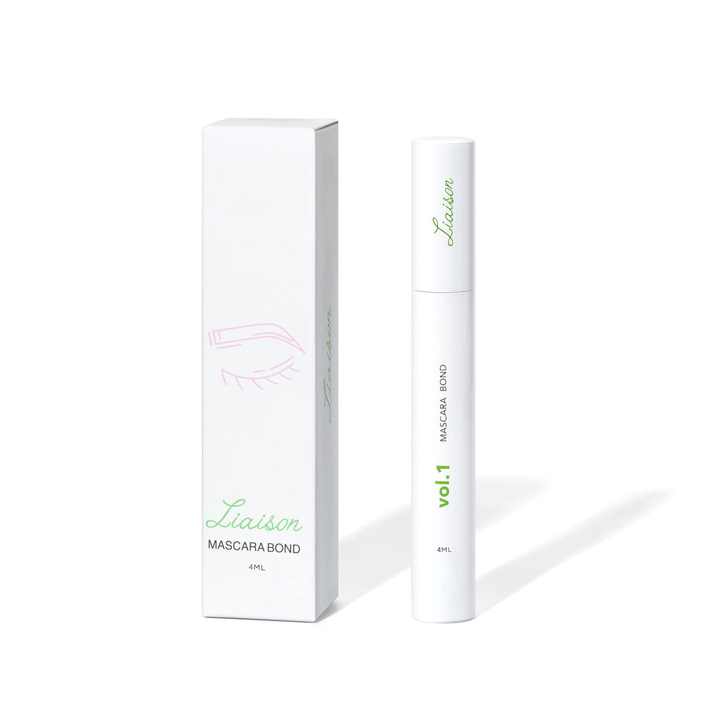Liaison Mascara Bond brows-and-lashes support shot suggests natural-looking fullness.
