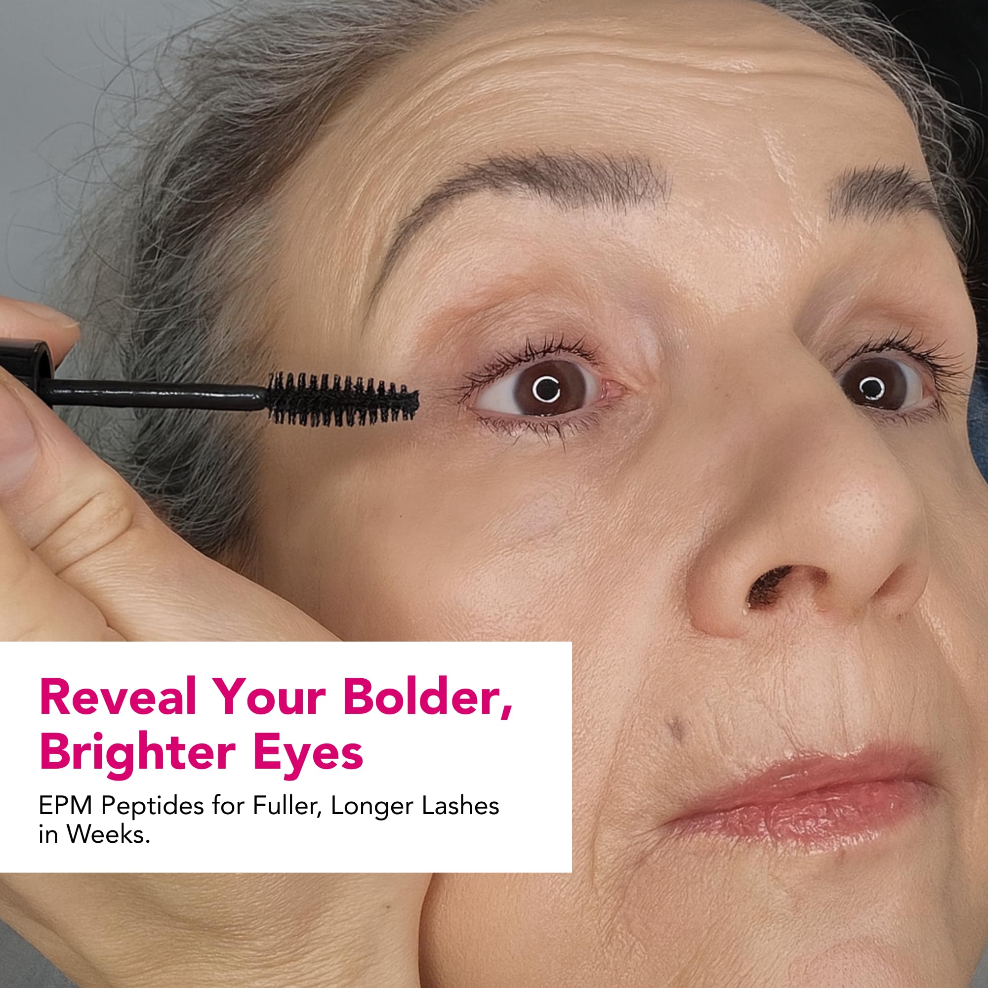 Liaison Mascara Bond lengthening application demo highlights enhanced curl and definition without clumps.