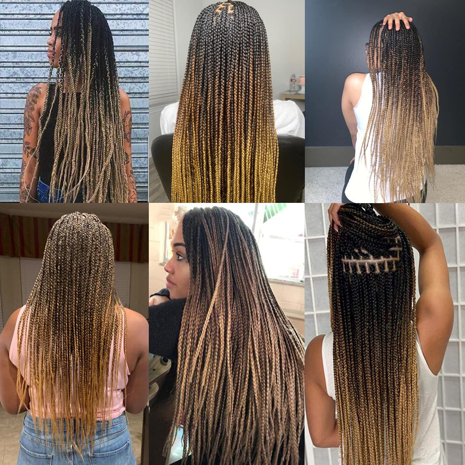 Liang Dian ombre 30in pre-stretched hair during full-head application